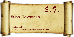 Suha Tavaszka névjegykártya